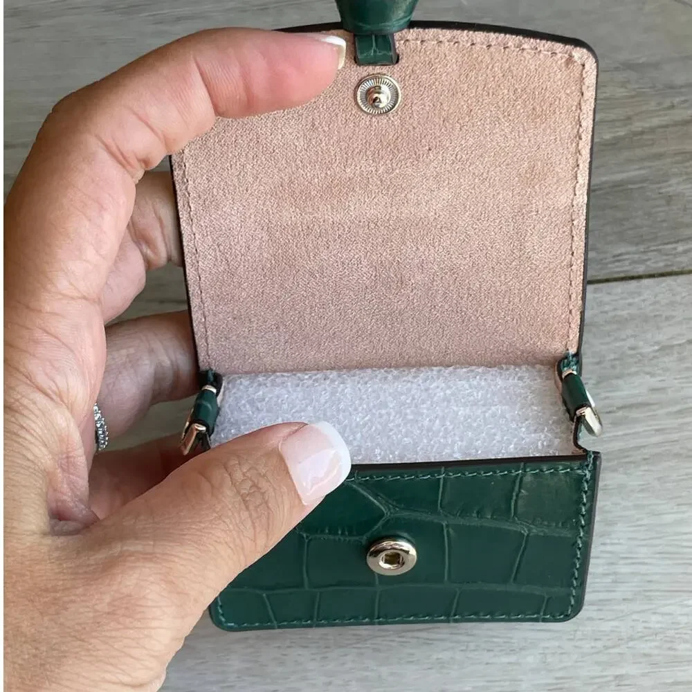 Kate Spade knott croc embossed leather airpods pro case